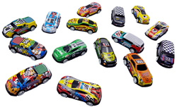 ZESTAW AUTEK DLA DZIECI SAMOCHODZIKI AUTKA AUTA RESORAKI Z NAPĘD NA PREZENT