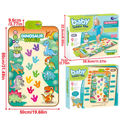 MUZYCZNA Mata taneczna dinozaury PIANINO do nauki tańca i dźwięk dla dzieci