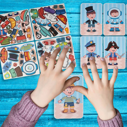 UKŁADANKA MAGNETYCZNA UBIERANIE CHŁOPCA MONTESSORI