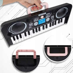 Organy elektroniczne 37 klawiszy 2 kolory uchwytu