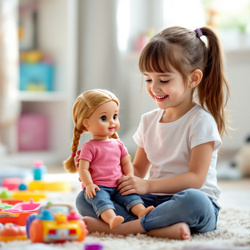 LALKA ZABAWKA ZESTAW Z AKCESORIAMI NA PREZENT DLA DZIEWCZYNKI INTERAKTYWNA