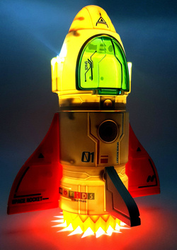 Rakieta z projektorem planet Zestaw kosmiczny STACJA Astronauta UFO Robot