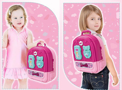 DOMEK z lalką W PLECAKU kuchnia do zabawy ZESTAW