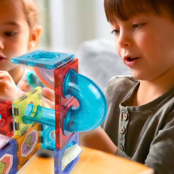 TOR KLOCKI MAGNETYCZNE ŚWIECĄCE EDUKACYJNE KONSTRUKCYJNE 75 EL DLA DZIECI