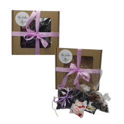 Box prezentowy Piwonia HERBATA, Migdały, Aronia w czekoladzie