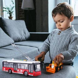 AUTOBUS TROLEJBUS ELEKTRYCZNY MIEJSKI ŚWIATŁA DŹWIĘKI OTWIERANE DRZWI