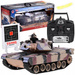 Duży zdalnie sterowany CZOŁG US M1A2 na pilota strzela 1:18 RC0252MO