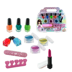 ZESTAW KOSMETYKÓW BROKAT SZMINKA + 5 LAKIERÓW