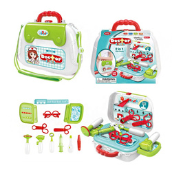 MAŁY LEKARZ ZESTAW LEKARSKI DOKTORA ZABAWKA W KUFERKU ZABAWA W LEKARZA