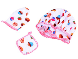 ZESTAW MAŁEGO KUCHARZA FARTUSZEK DLA DZIECI Z FOREMKI I AKCESORIA KUCHENNE