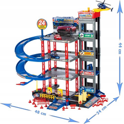 GARAŻ WIELOPOZIOMOWY PARKING SAMOCHODOWY AUTA HELIKOPTER Z WINDĄ DLA DZIECI