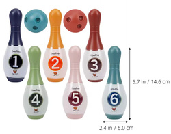 SPORTOWA GRA W KRĘGLE ZESTAW Z KULA AKCESORIAMI DO GRY ZABAWY DLA DZIECI XL