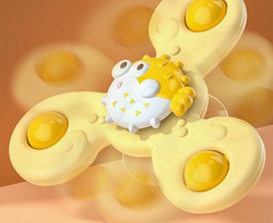 GRZECHOTKI OŚMIORNICA RYBKI DO KĄPIELI WIRUJĄCE WIATRAKI Z PRZYSSAWKĄ 3 szt