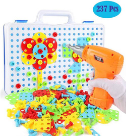 KLOCKI KONSTRUKCYJNE wkrętarka śrubki ZESTAW 3D