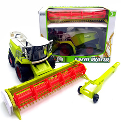 Duży KOMBAJN ZBOŻOWY Z NAPĘDEM RUCHOME ELEMENTY IDEALNY HARVESTER TRAKTOR