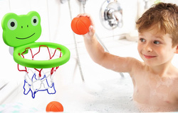 KOSZYKÓWKA ZABAWKA DO GRY W WANNIE WANNY KĄPIELI DLA DZIECI KOSZ 3 PIŁECZKI