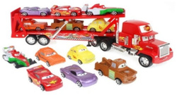 AUTO CARS TIR LAWETA +6x AUTKA Narzędzia WARSZTAT