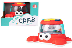 Uciekający Krab zabawka do raczkowania Z DŹWIĘKIEM I ŚWIATŁEM Pełzający