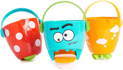 Zestaw KUBECZKI PRZELEWOWE WIADERECZKA do kapieli wody wanny zabawy na plaż