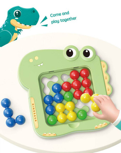 GRA DINOZAURY DINO UKŁADANKA PUZZLE DO IQ KLOCKI PINBALL DLA DZIECI ZABAWKA