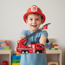 Metalowa Straż Pożarna SAMOCHÓD STRAŻACKI AUTO ZABAWKA dla chłopca dziecka