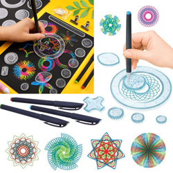SPIROGRAF ZESTAW DO RYSOWANIA DLA DZIECI PISAKI MAZAKI ZABAWKA EDUKACYJNA