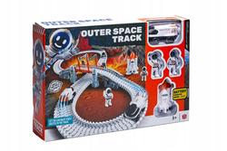 Tor kosmiczny elastyczny samochodowy Astronauci łazik RAKIETA prom 202 elem