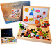 TABLICA DLA DZIECI MAGNETYCZNA KREDOWA 3w1 UKŁADANKA DREWNIANA PUZZLE FARMA