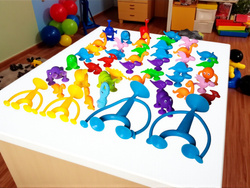 FIGURKI DINOZAURY W JAJKU JAJKO GUMOWE KLOCKI SILIKON PRZYSSAWKI ZWIERZĘTA