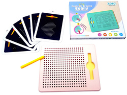 MAG PAD DUŻA TABLICA MAGNETYCZNA KULKI + Szablony