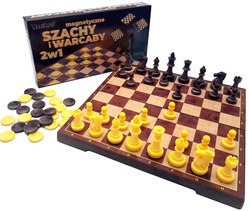Szachy Warcaby MAGNETYCZNE Zestaw gier 2w1 GRA PL