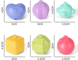 SORTER KSZTAŁTY KOSTKA I KLOCKI ZABAWKA EDUKACYJNA 7W1 DLA DZIECI NIEMOWLĄT