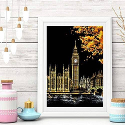 Magiczna Zdrapka ZDRAPYWANK Wieża Big Ben Londyn