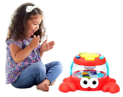 Krab do raczkowania Z DŹWIĘKIEM I ŚWIATŁEM LED zabawka dla dzieci Pełzający