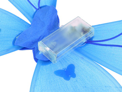 Niebieski świecący Kostium dla Małej wróżki Motyl bal ZA4805 CR