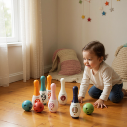 SPORTOWA GRA W KRĘGLE ZESTAW Z KULA AKCESORIAMI DO GRY ZABAWY DLA DZIECI XL