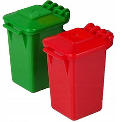 Duża śmieciarka Ciężarówka Zabawka dla dzieci z dźwiękiem światłem koszami