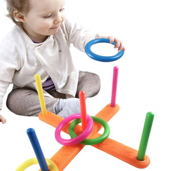 SERSO GRA ZRĘCZNOŚCIOWA SPORTOWA RZUCANIE KÓŁEK RINGÓW do celu NA KIJKI