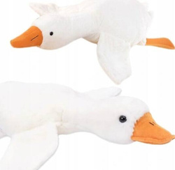 GĘŚ PLUSZOWA PIPA MASKOTKA PODUSZKA DUŻA 90cm ZABAWKA KACZKA PLUSZAK XXL