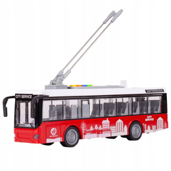 AUTOBUS TROLEJBUS ELEKTRYCZNY MIEJSKI ŚWIATŁA DŹWIĘKI OTWIERANE DRZWI