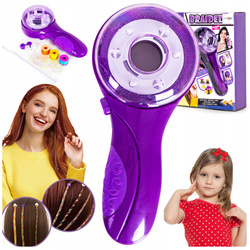 WARKOCZYKI ZAPLATARKA do Warkoczy WŁOSÓW Gumki Zaplatacz MASZYNKA Zestaw