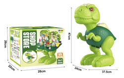 DINOZAUR SKLEP dla dzieci akcesoria spożywcze DUŻA FIGURKA DINO ZABAWA W