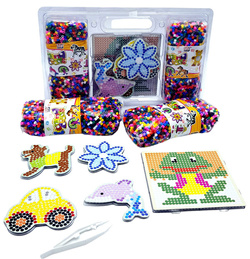 Koraliki Do Prasowania Zestaw XXXL Szablony kuferek PREZENT ŚWIĘTA GWIAZDKA