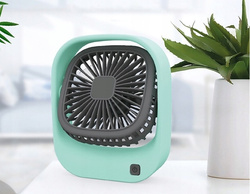 WIATRAK USB WENTYLATOR WIATRACZEK NA AKUMULATOR CICHY BIUROWY Z REGULACJA