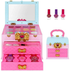 ZESTAW KUFEREK DO MALOWANIA MAKIJAŻU I PAZNOKCI DLA DZIECI KOSMETYKI W