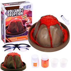 ERUPCJA WYBUCH WULKANU ZESTAW EDUKACYJNY NAUKOWY EKSPERYMENT DLA DZIECI