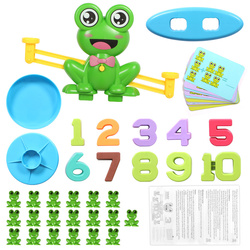 GRA EDUKACYJNA WAGA SZALKOWA ŻABA ŻABKI I KARTY NAUKA LICZENIA PRZEZ ZABAWĘ
