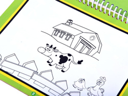 Kolorowanka wodna +PISAK zwierzęta DINOZAURY KROWA