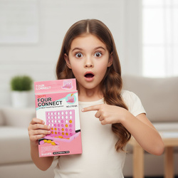 Gra Logiczna Układanka Rzędy 4 W Linii Rzędzie Planszowa Line Up Ułóż Kolor