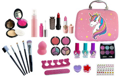 KOSMETYKI DO MALOWANIA MAKIJAŻU PAZNOKCI DLA DZIECI KUFEREK PREZENT ZESTAW